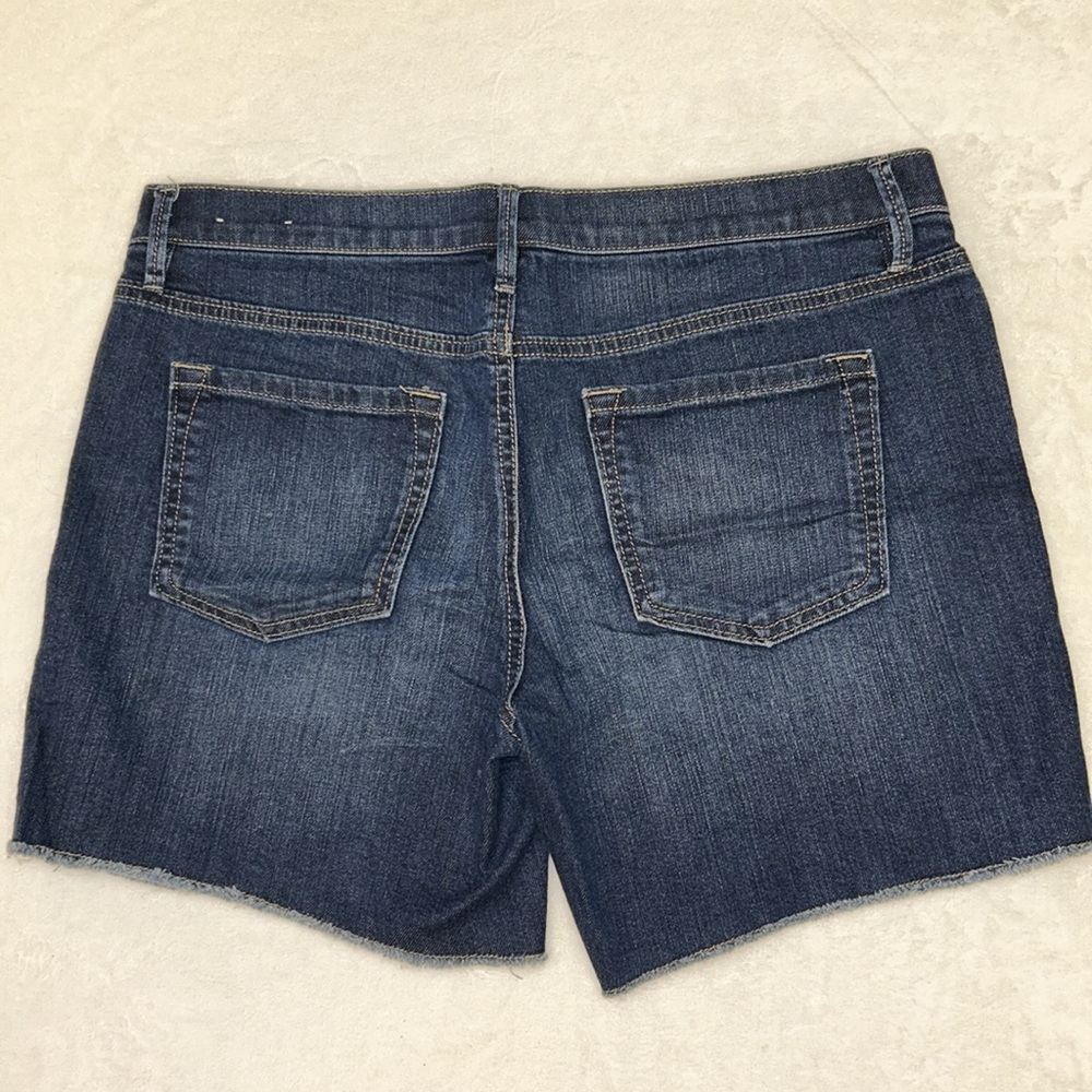 2 LOFT Denim Roll Short Jean Shorts Size 8 - Picture 3 of 11